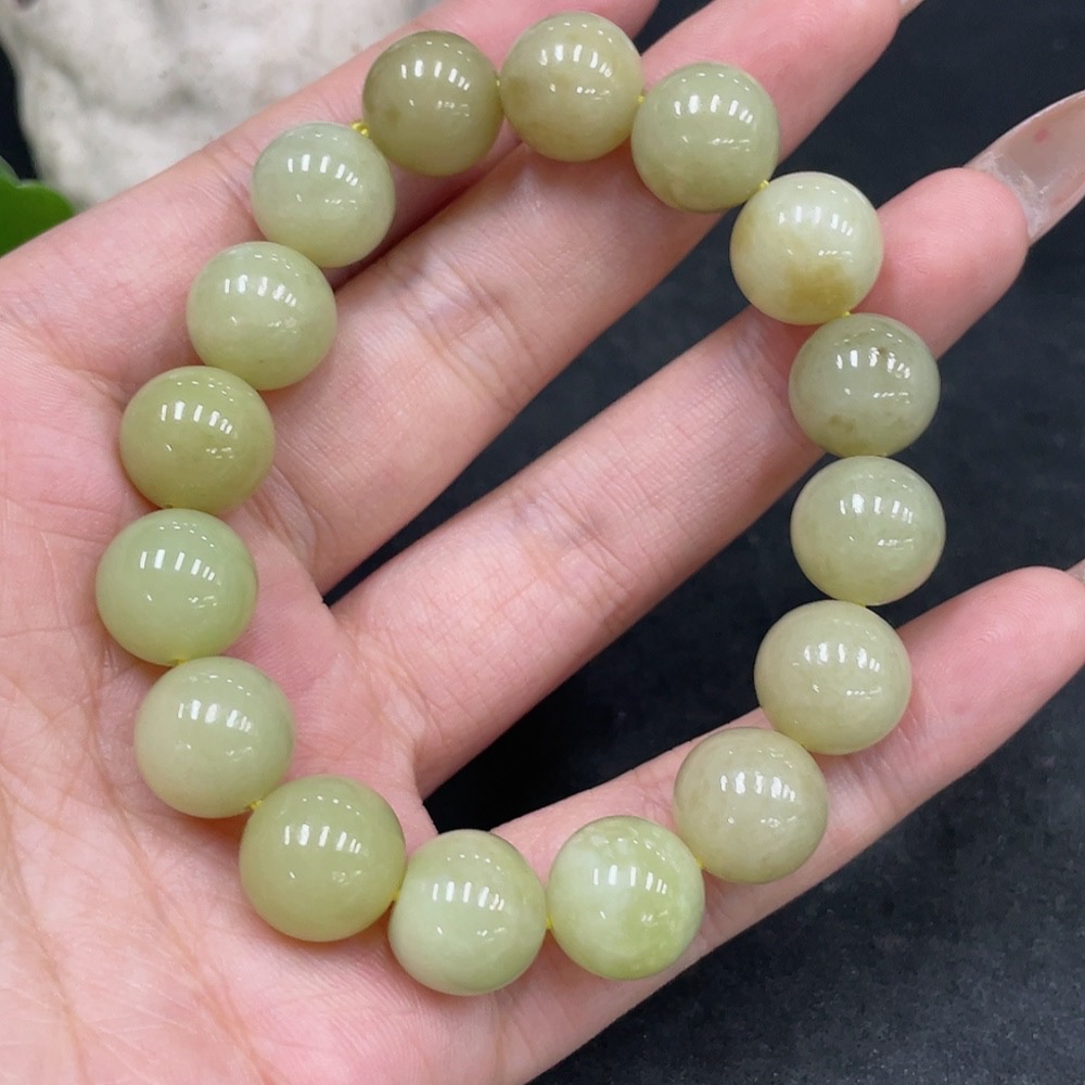 H32776861 Hetian Jade Bracelet, Approx. 11.5mm, Total Weight Approx. 41.1g