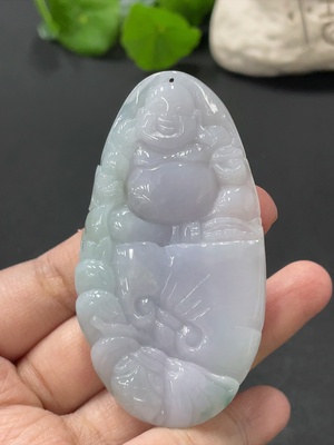 F33875811 翡翠佛牌挂件 货品总重约43.19g