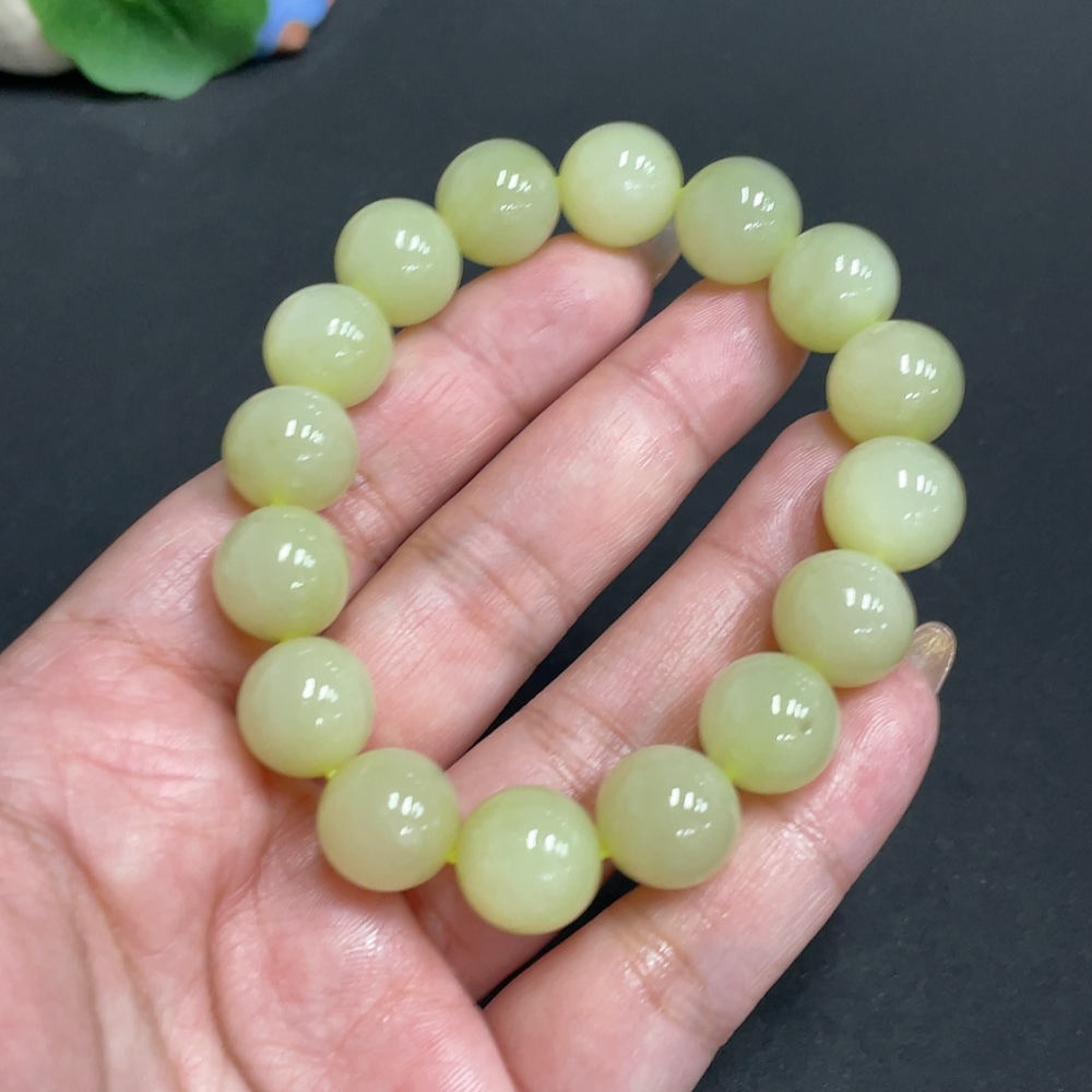 H31676828 Hetian Jade Bracelet, Approx. 12.6mm, Total Weight Approx. 53.6g