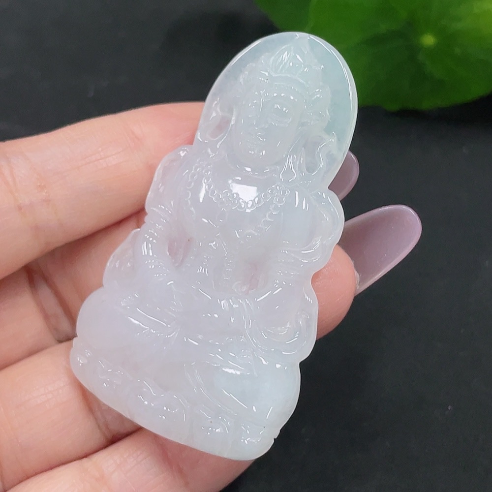 F35129752 Jadeite Tara pendant, total weight about 20 grams
