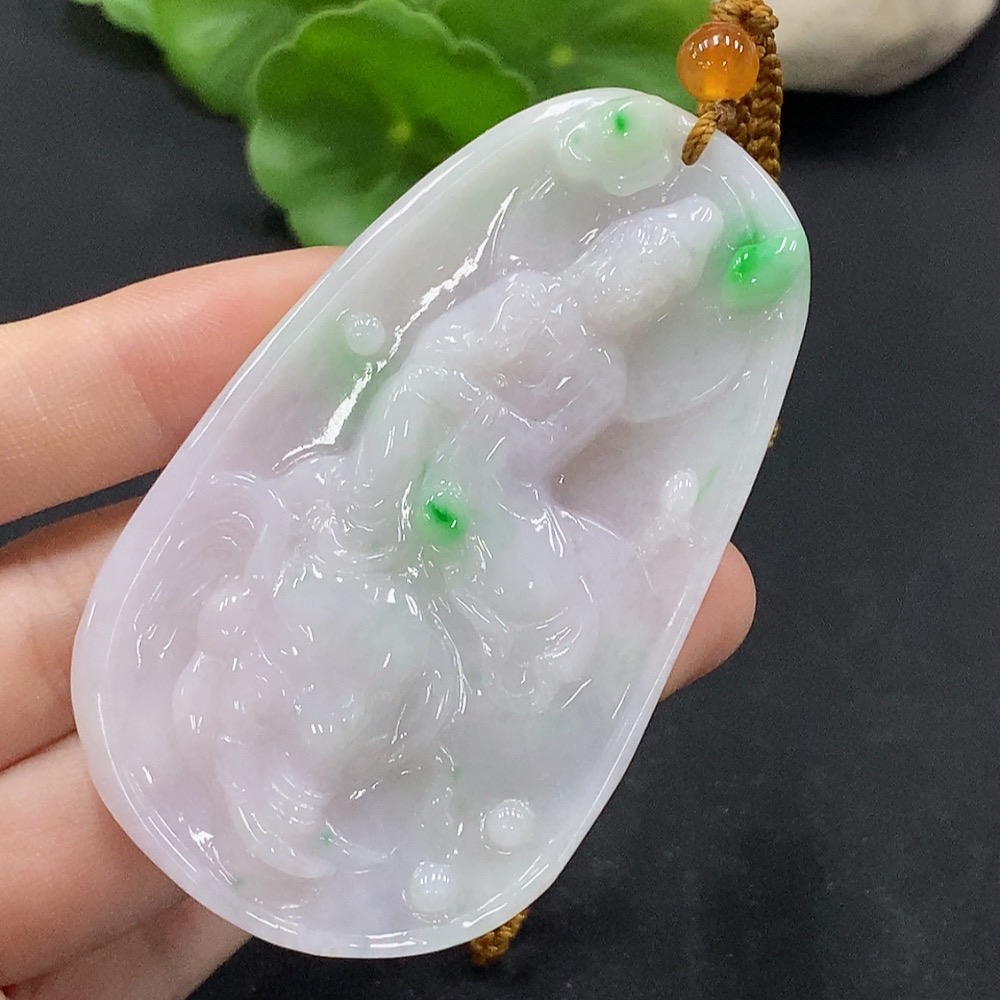 F34996238 Jadeite Samantabhadra Pendant