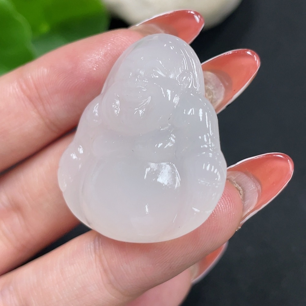 H34027051 Hetian Jade Pendant Buddha Total Weight Approx. 10.1g