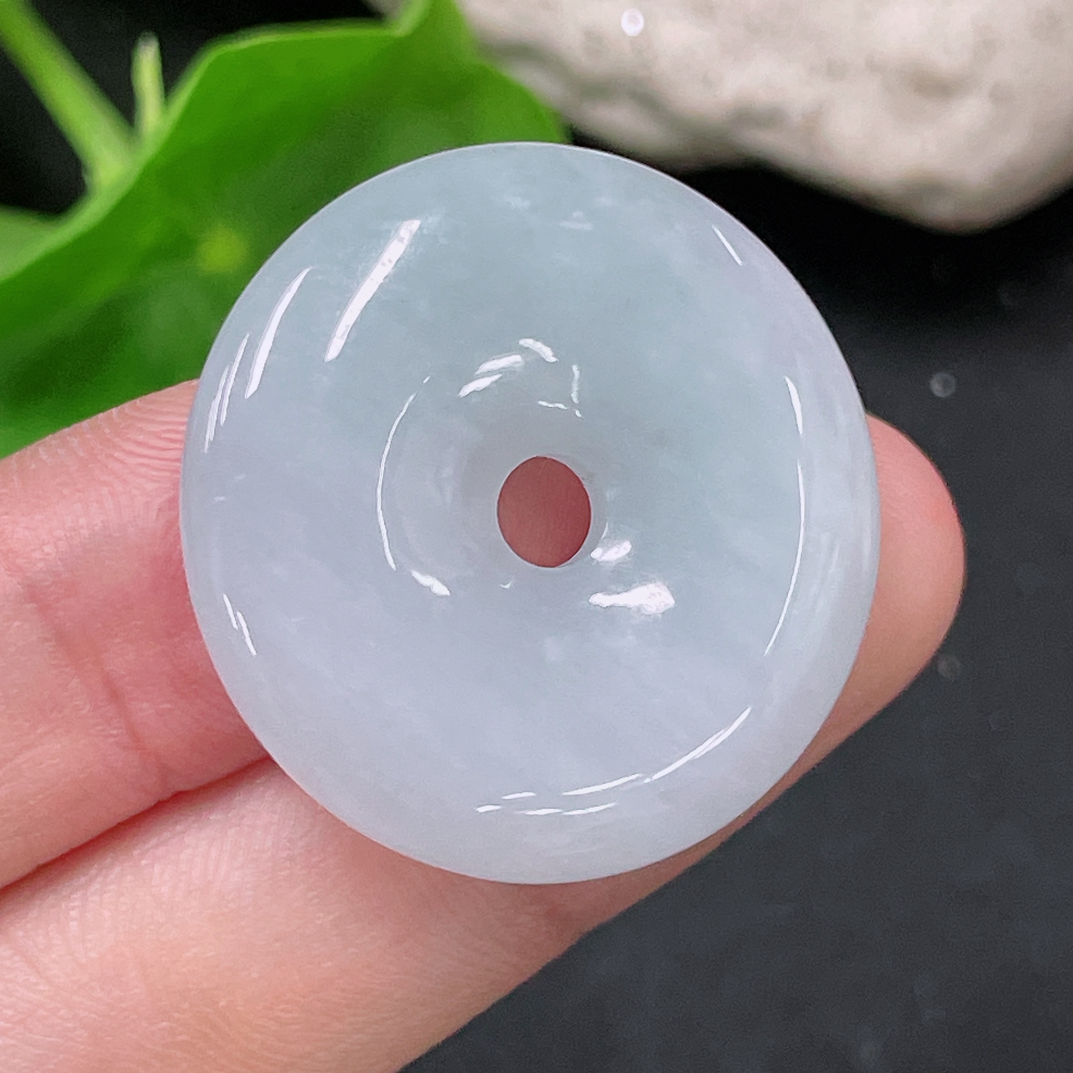 F33944185 Jadeite Safety Buckle Pendant Total Weight Approx. 9g