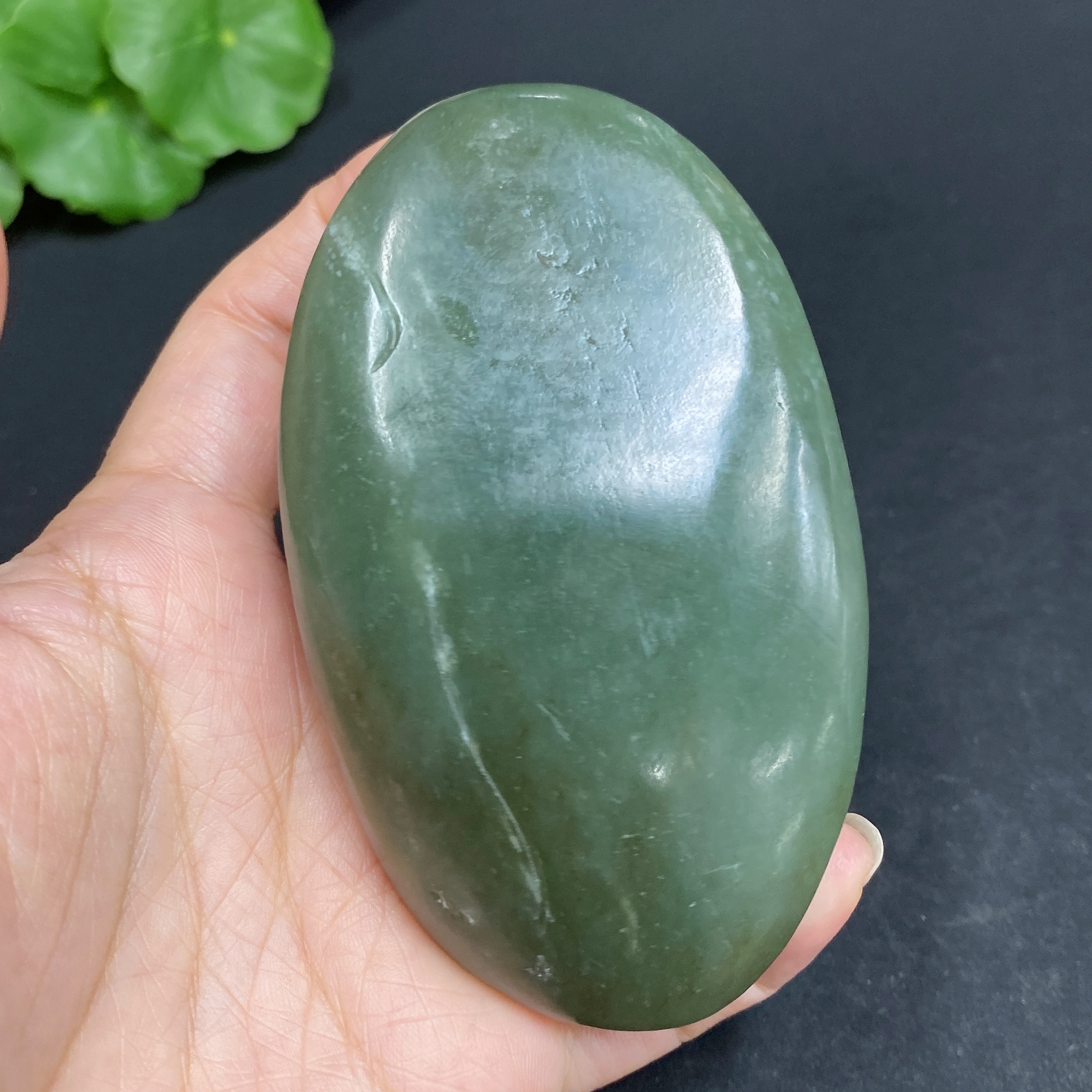 H33878753 Hetian Jade Handheld Carving - God of Wealth, Total Weight Approx. 203.6g