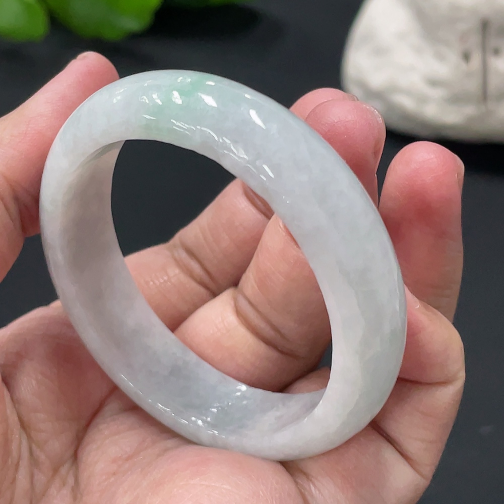 F32722012 Jadeite Round Bracelet Total Weight Approx.34g Containing Other Mineral Components Size 45.2