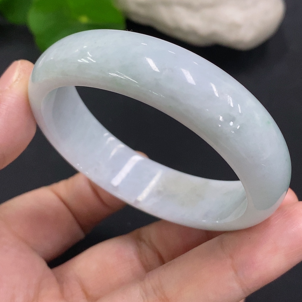 F31622315 Imperial Concorde Jadeite Bangle Size 54.3/47 Total Weight Approx. 43.6g