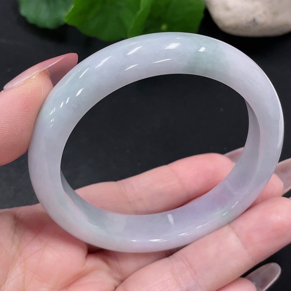 F35082673 Jadeite Round Bangle Size 55.9 Total Weight Approx. 56.9g