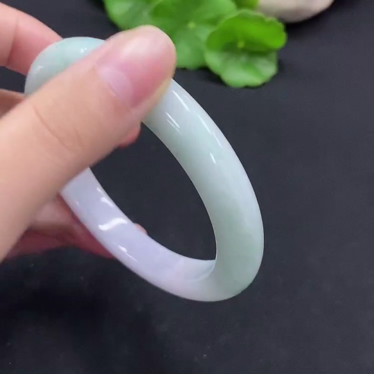 F33927281 Jadeite Round Bangle Size 58.1 Total Weight Approx. 54.17g