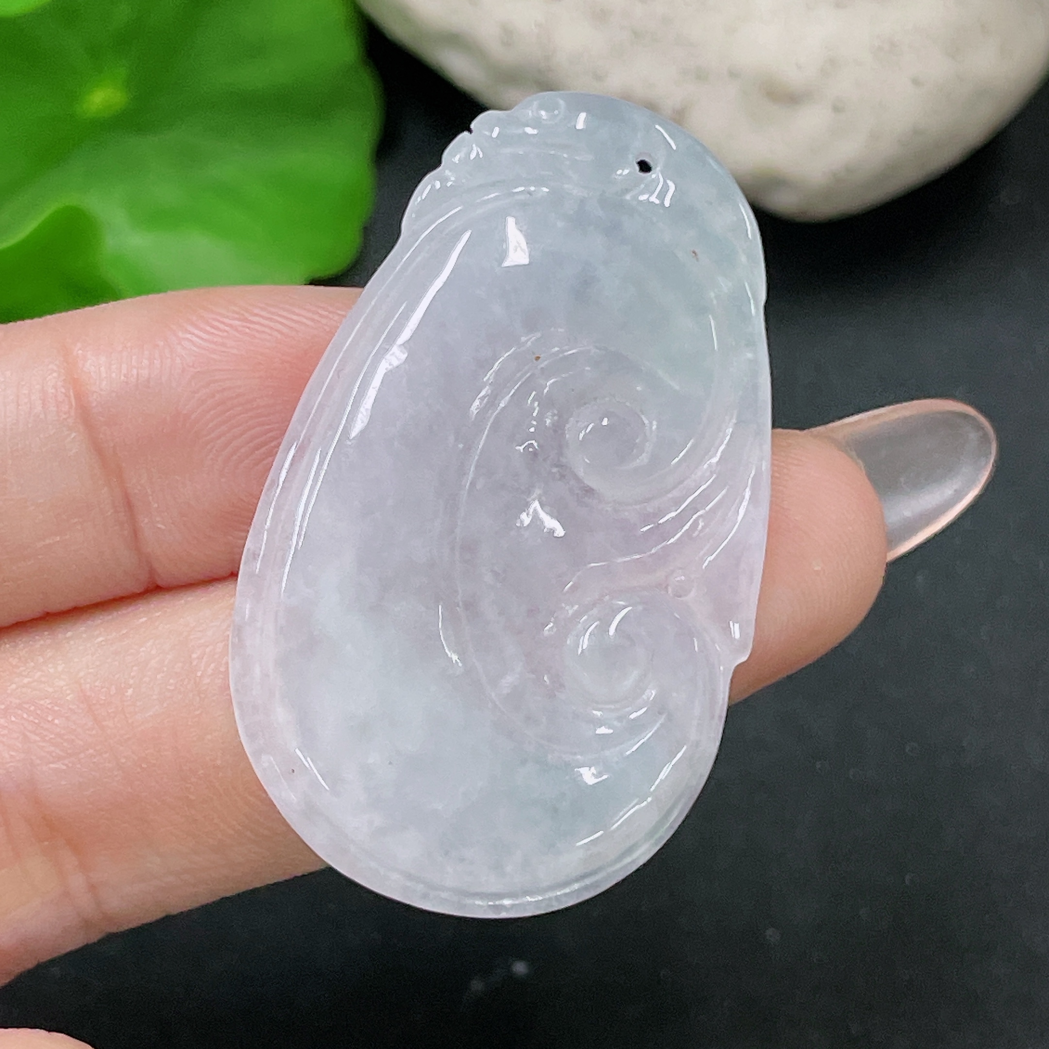 F34019996 Jadeite Pendant Ruyi Total Weight About 7.2g