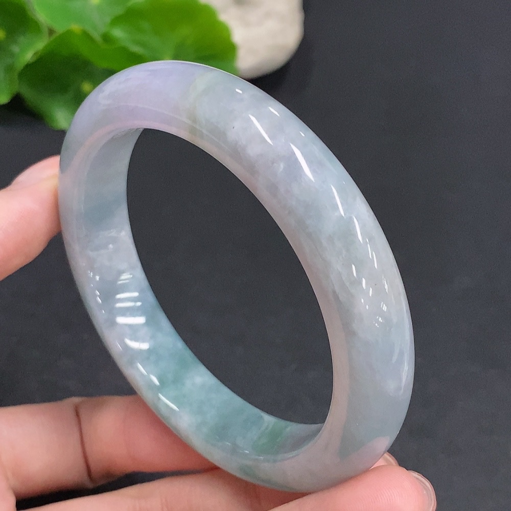 F35107526 Jadeite Round Bracelet Total Weight Approx. 70g Size 59