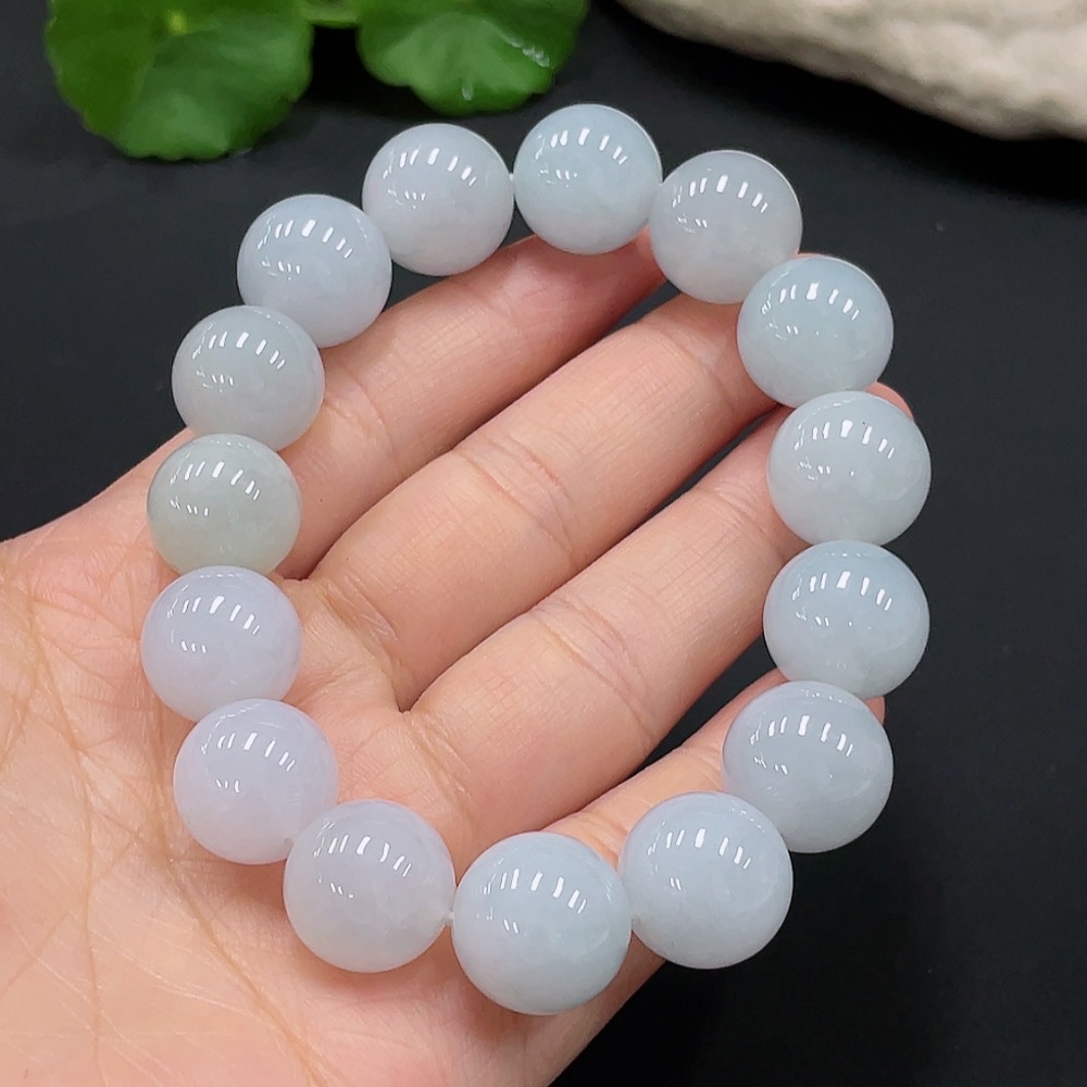 F26996275 JadeiteBeaded Bracelet, Approx. 14.7mm, Total Weight About 81.37g