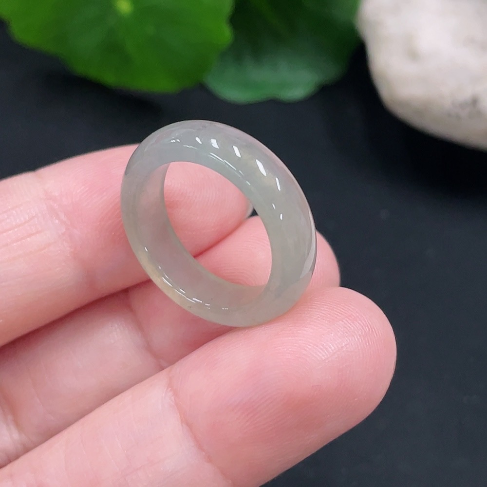 F31627196 Jadeite Ring Size 10 Total Weight Approx. 2.7g