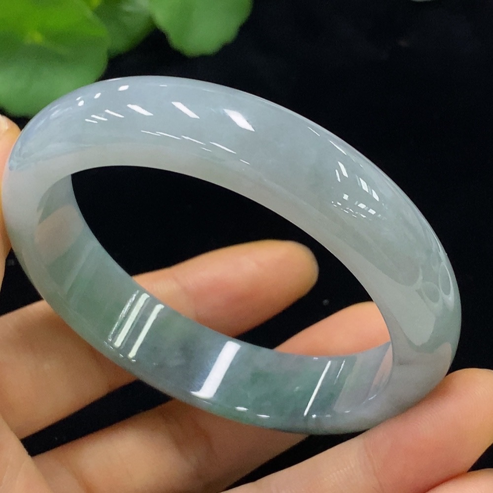 F34023851 Jadeite Round Bangle Size 56.8 Total Weight Approx. 58.31g