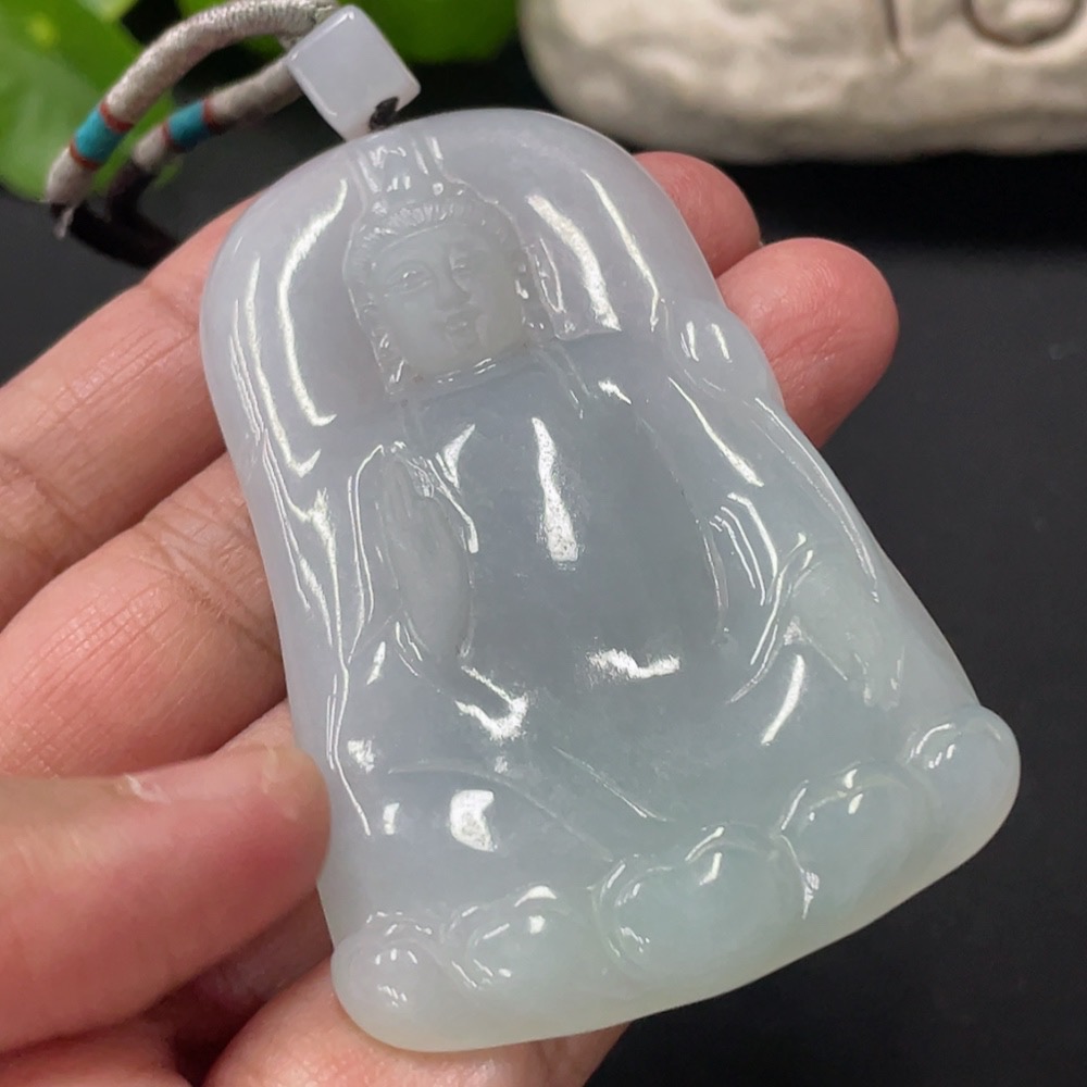 F30520481 Jadeite Guanyin Pendant, Total Weight Approx. 35.18g