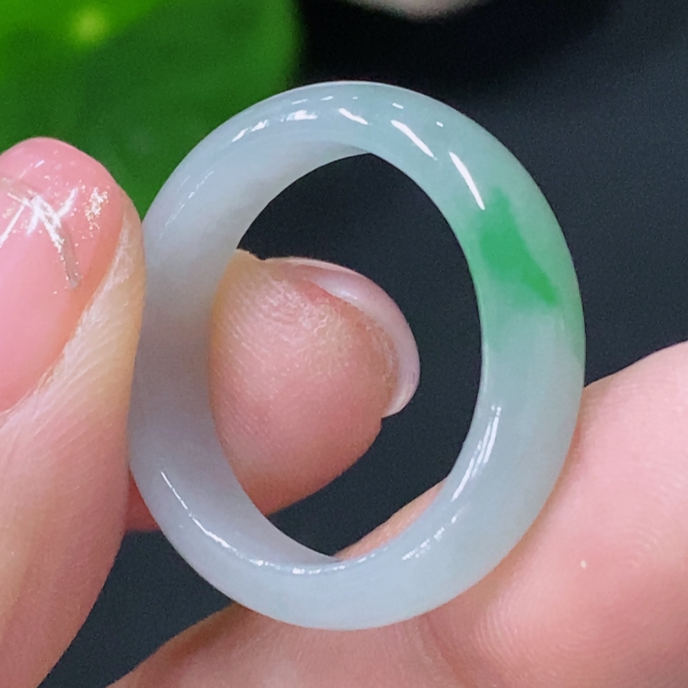 F29320358 Jadeite Ring Size 17 Total Weight Approx. 2.77g