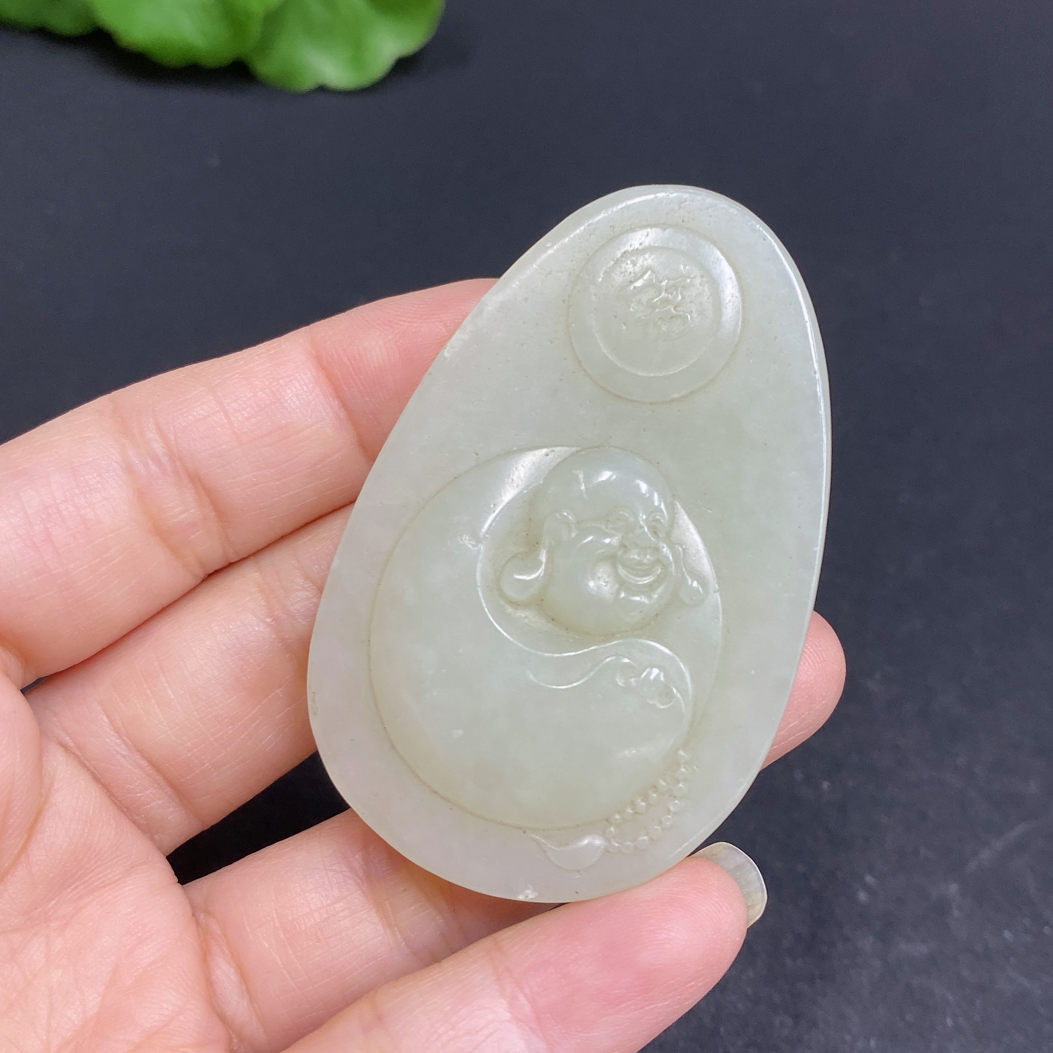 H33879955 Hetian Jade Pendant, Buddha, Total Weight: Approx. 33.9g