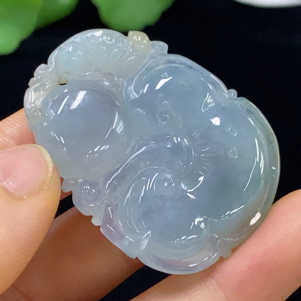 F35136236 Jadeite Pendant Ruyi Total Weight Approx.19.36g