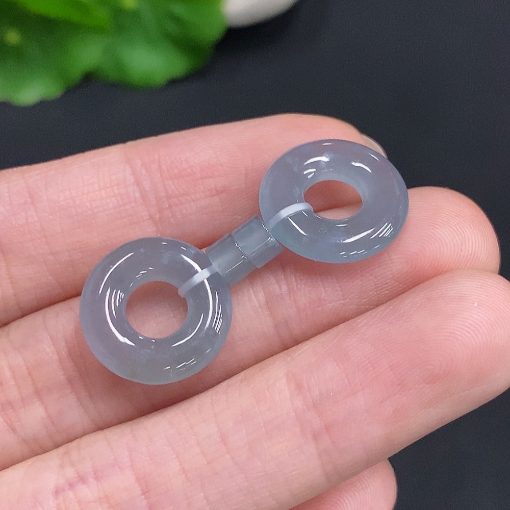 F35125394 Jadeite Donut Sell as a Lot Total Weight Approx.6.63g