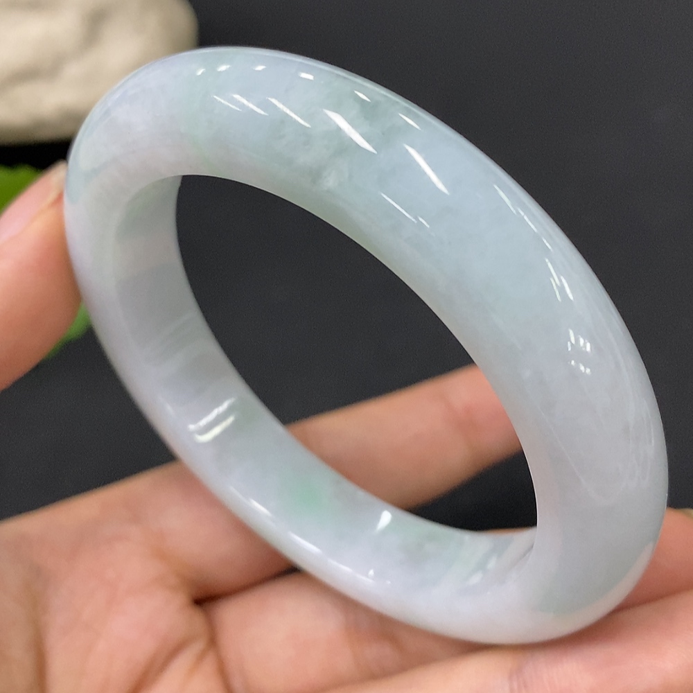 F29395187 Jadeite Round Bangle Total Weight Approx.68.32g Size 55.8