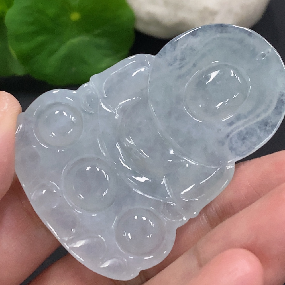F33856721 Jadeite Guanyin Pendant Total Weight Approx. 20.6g