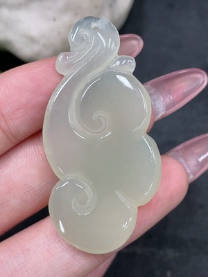 H33945008 Hetian Jade Pendant Ruyi Total Weight: Approx. 8.2g