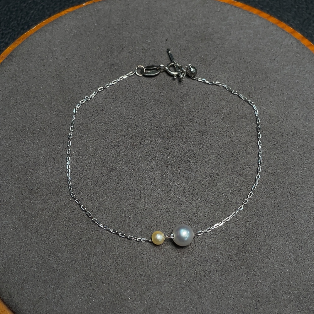 C32783827 Seawater Pearl Bracelet Color Origin Undetermined Non-Gold Total Weight Approx. 0.87g Size 3.1-5.2mm