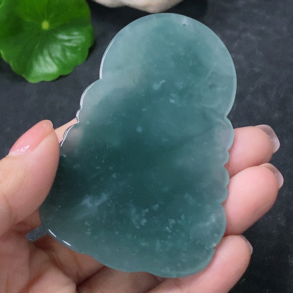 F34042769 Jadeite Pendant Guanyin Total Weight Approx. 46.16g