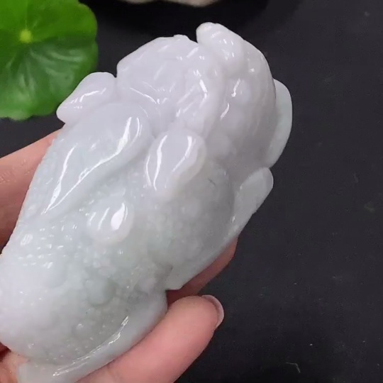 F35088918 Jadeite Ornament Golden Toad Total Weight Approx.125.79g