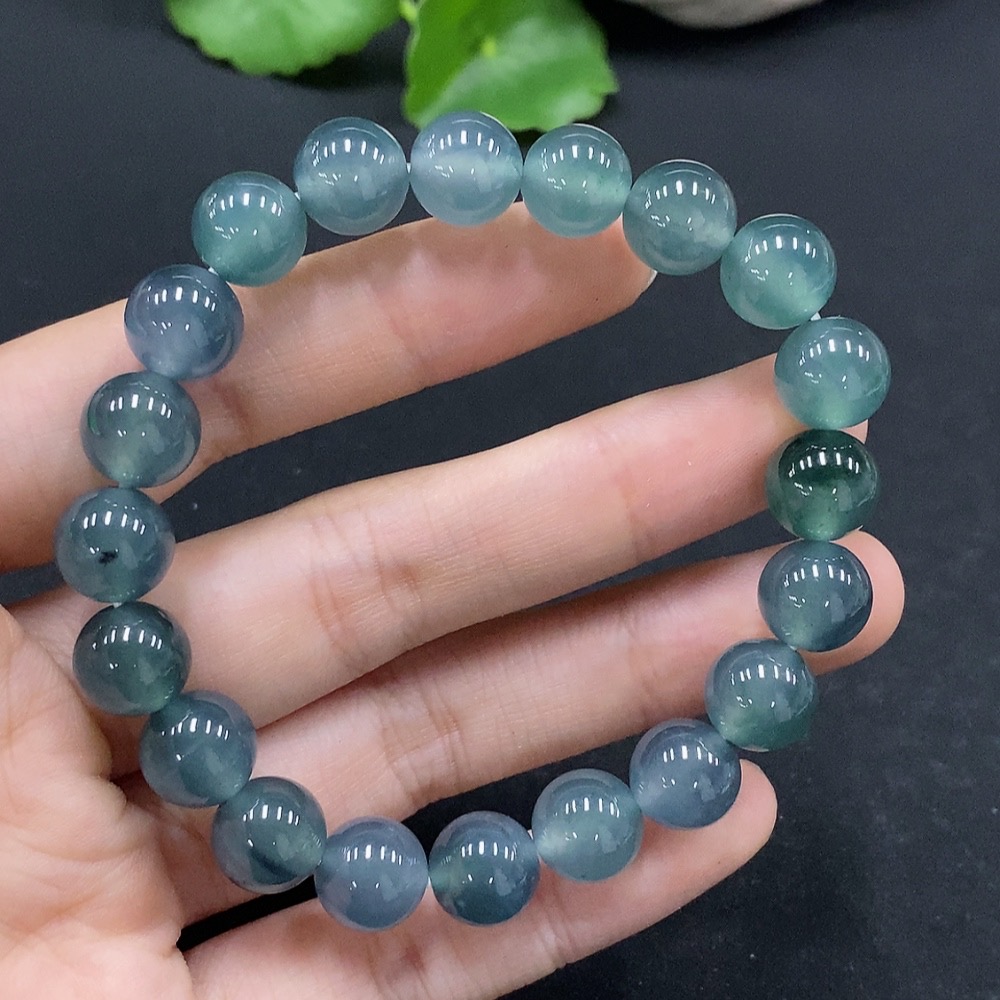 F33834167 Jadeite Bracelet Approx. 9.8mm Total Weight Approx. 32.3g