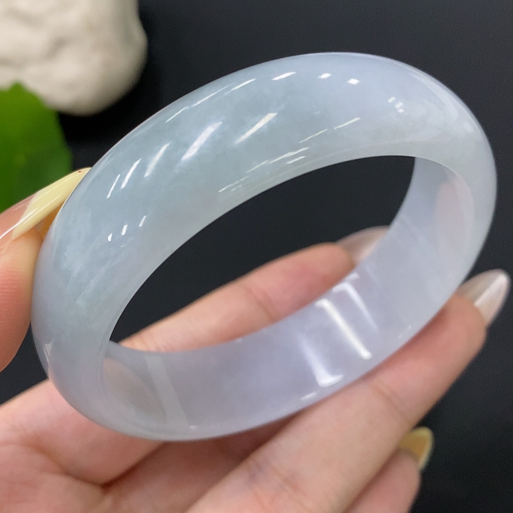 F29416553 Jadeite Round Bangle Size 56.5 Total Weight Approx. 60g
