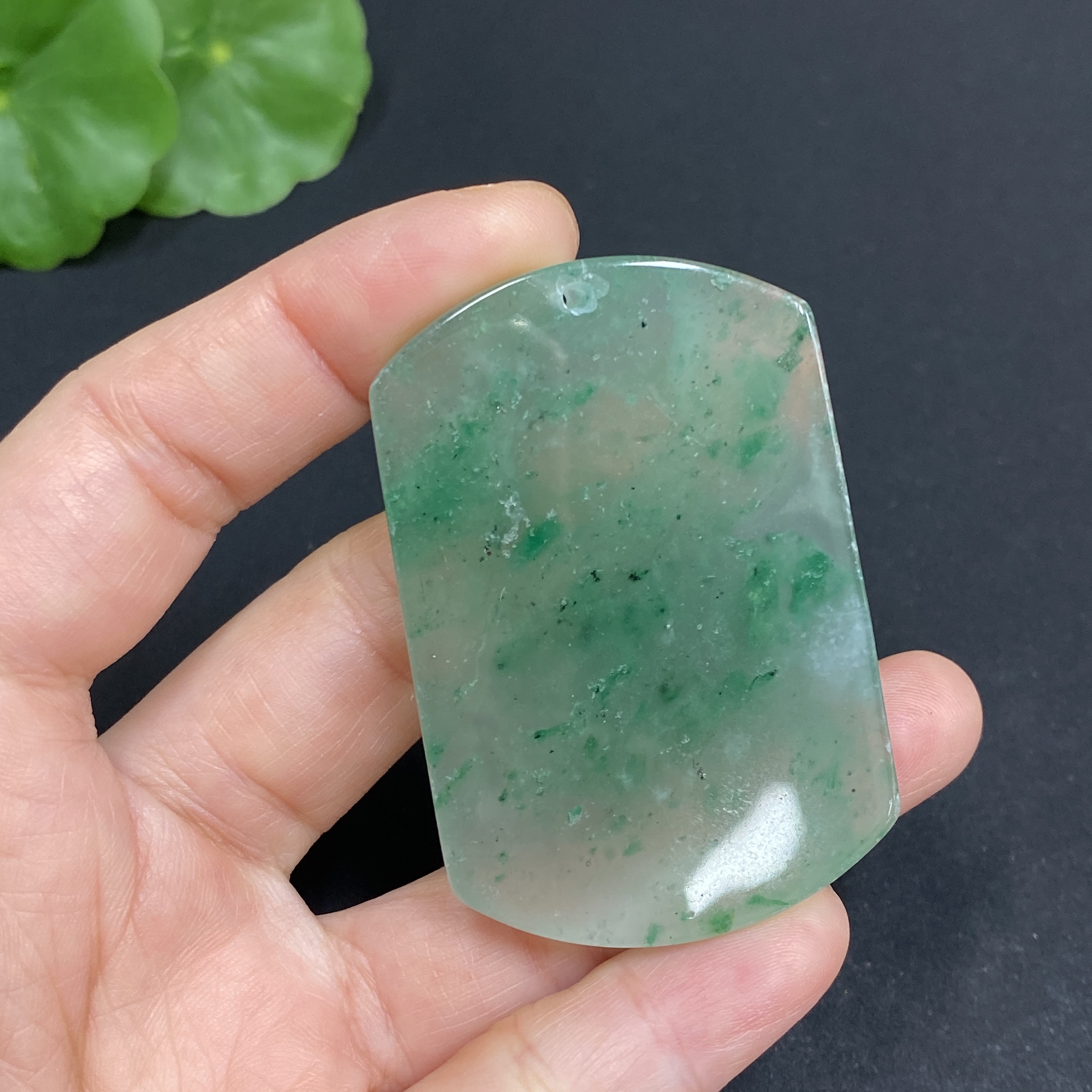 H32812616 African Emerald (Dulong Jade) Pendant