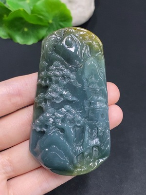 F31623635 JadeiteLandscape Pendant