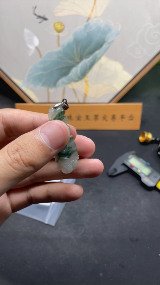 F28279332 Jadeite Pendant Non-Gold Inlaid Total Weight Approx.6.85g
