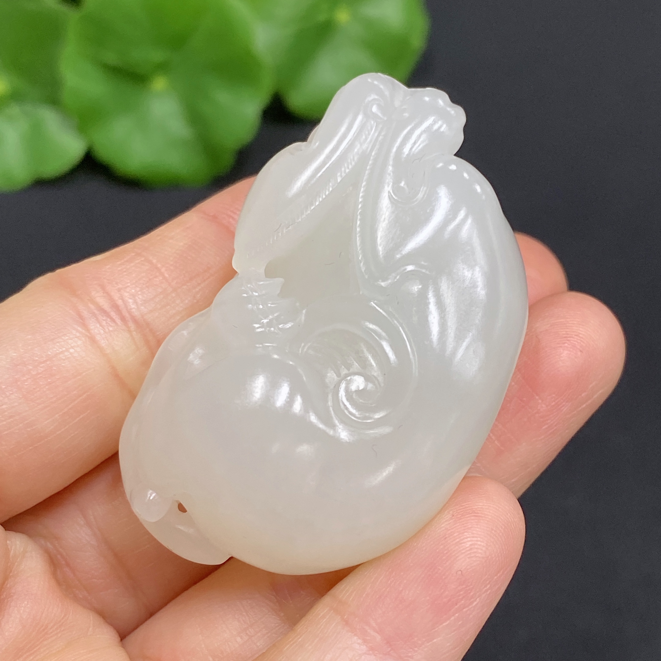 H28310617 Hetian Jade Pendant, Auspicious Beast, Total Weight Approx. 43.8g, Undetermined Skin Color Origin