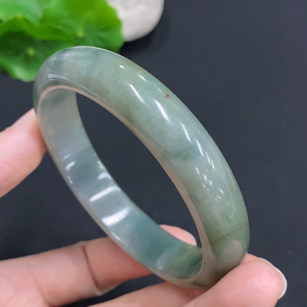 F32758229 Jadeite Round Bracelet Total Weight Approx. 53g Size 59