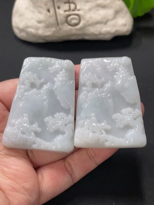 F28195037 Jadeite Landscape Pendant