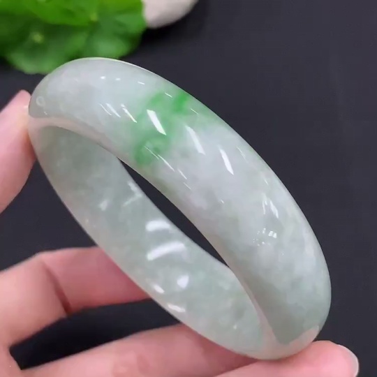 F29336139 Jadeite Round Bangle Total Weight Approx. 74.7g Size 60.2