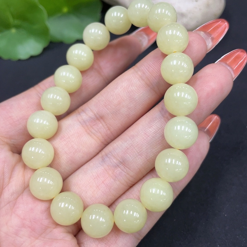 H34061844 Hetian Jade Bracelet, approx. 9.8mm, total weight approx. 29.2g