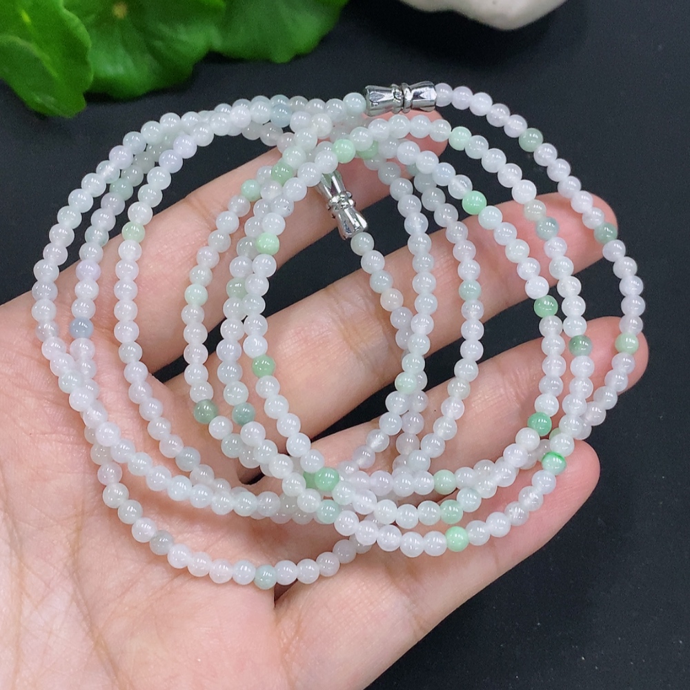 F34071734 Jadeite Beads Sell as a Lot Non-Gold