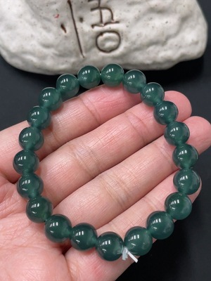 F26963522 Jadeite bead necklace, approximately 8.7mm, total weight about 24.43g