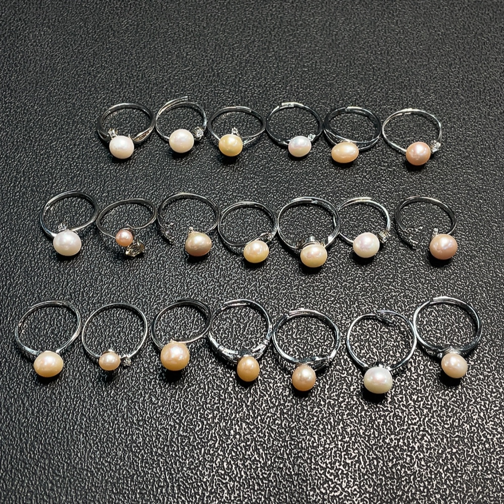 C34009467 Pearl Ring Adjustable Non-Gold Total Weight Approx. 31.97g Sell as a Lot