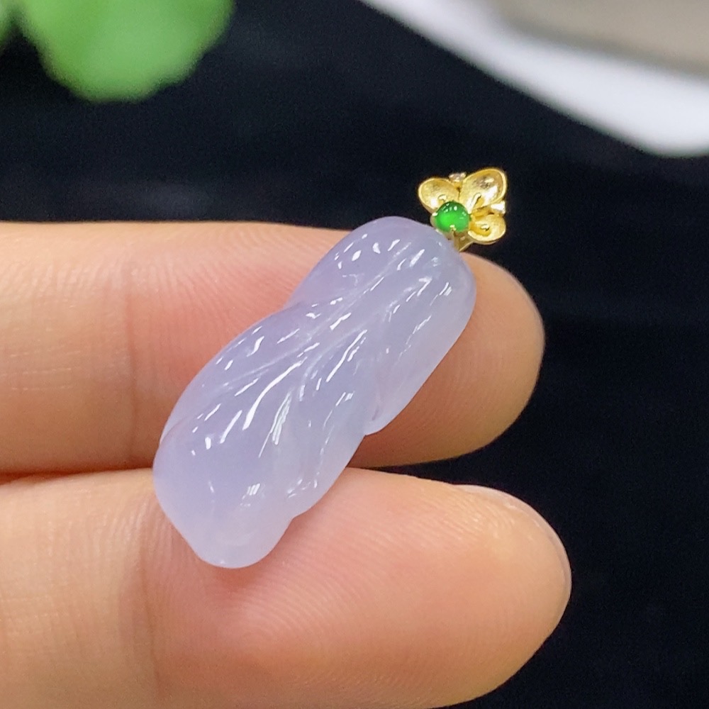 F32732192 Jadeite Pendant 18K Total Weight Approx. 2.64g