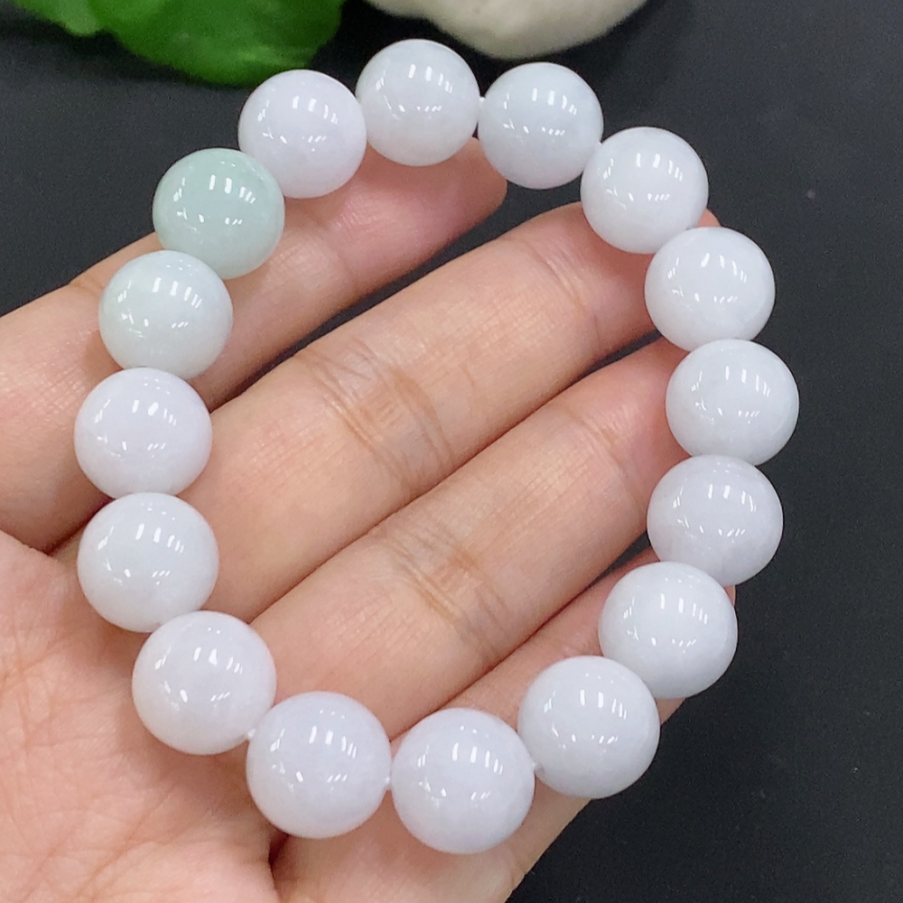 F32824642 Jadeite Bead Necklace approximately 11.8mm with total weight about 46.5g