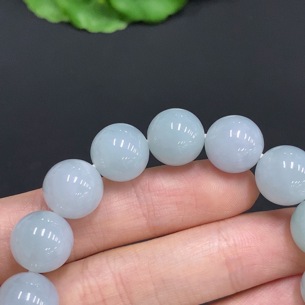 F31686817 JadeiteBead Bracelet, Total Weight Approx. 49.6g, Bead Size 12mm