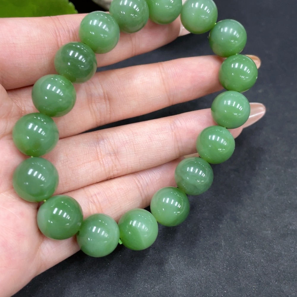 H32706042 Hetian Jade Bracelet, Approx. 11.7mm, Total Weight Approx. 46.2g