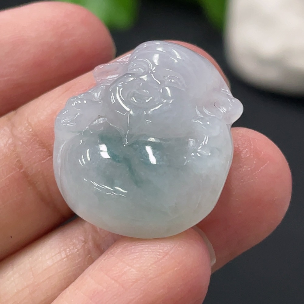 F29432957 Jadeite Caishen Pendant Total Weight Approx. 5.1g