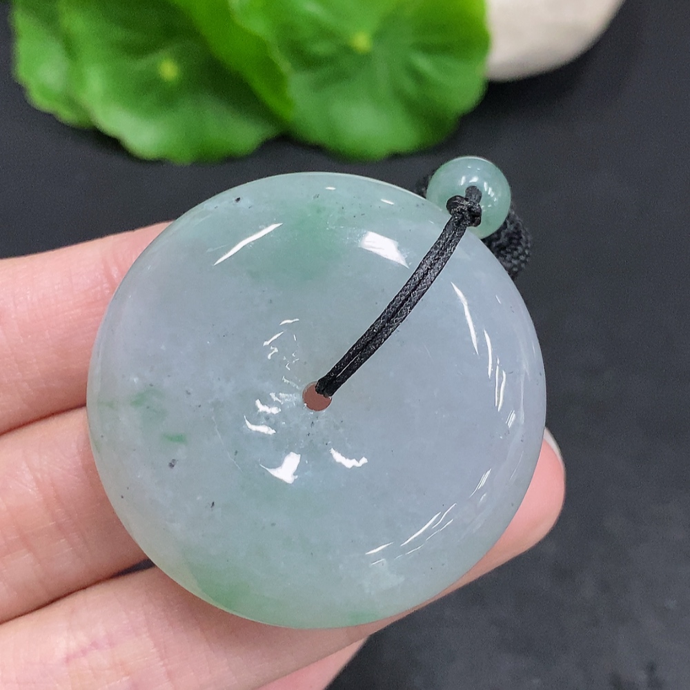 F34003425 Jadeite Safety Buckle, total weight with rope approx. 46.5g