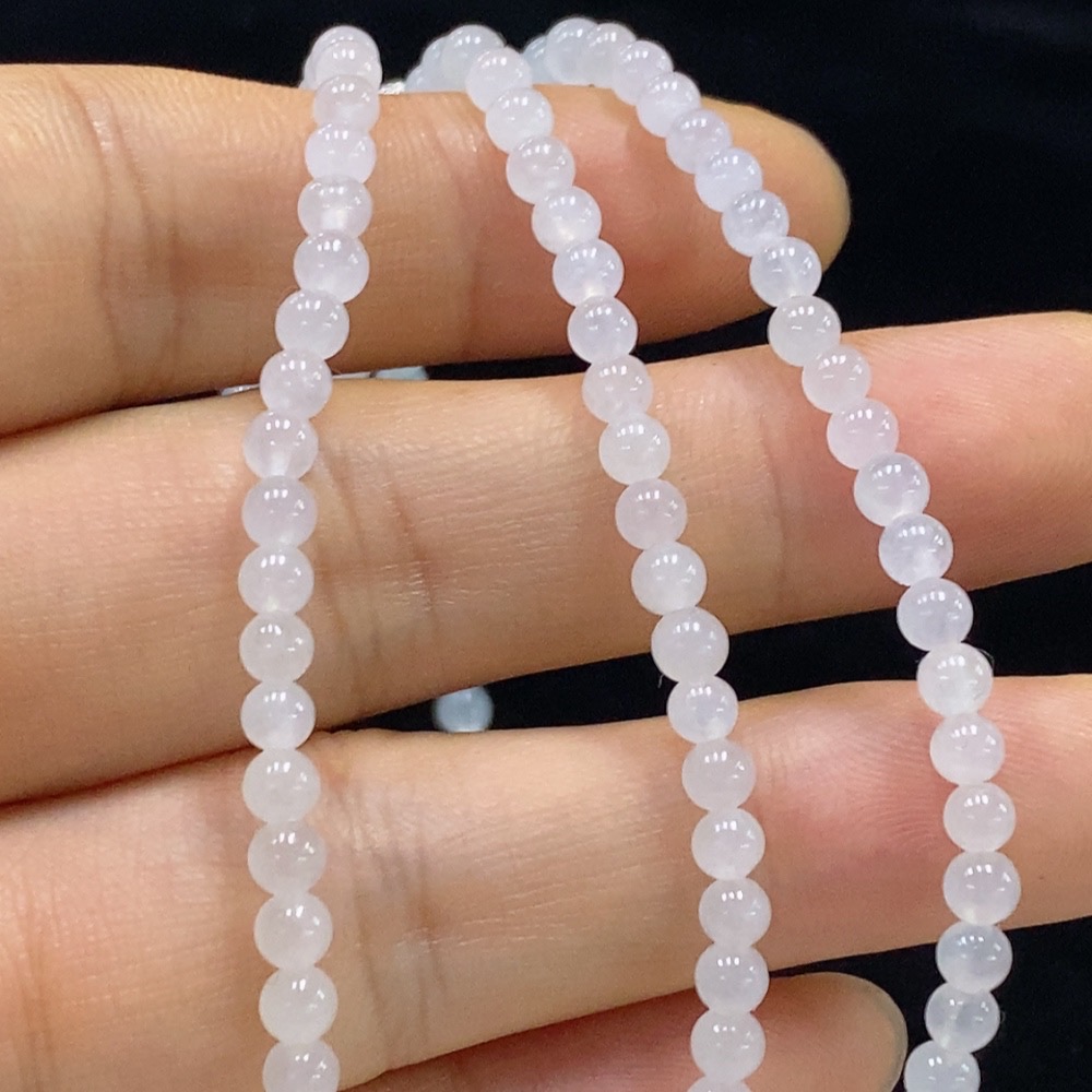 F33861543 Jadeite Pearl Necklace Approx. 3.5mm Non-Gold Total Weight Approx. 15.47g