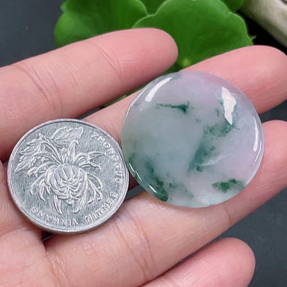 F22455948 Jadeite Inlaid Piece Total Weight 6.720g