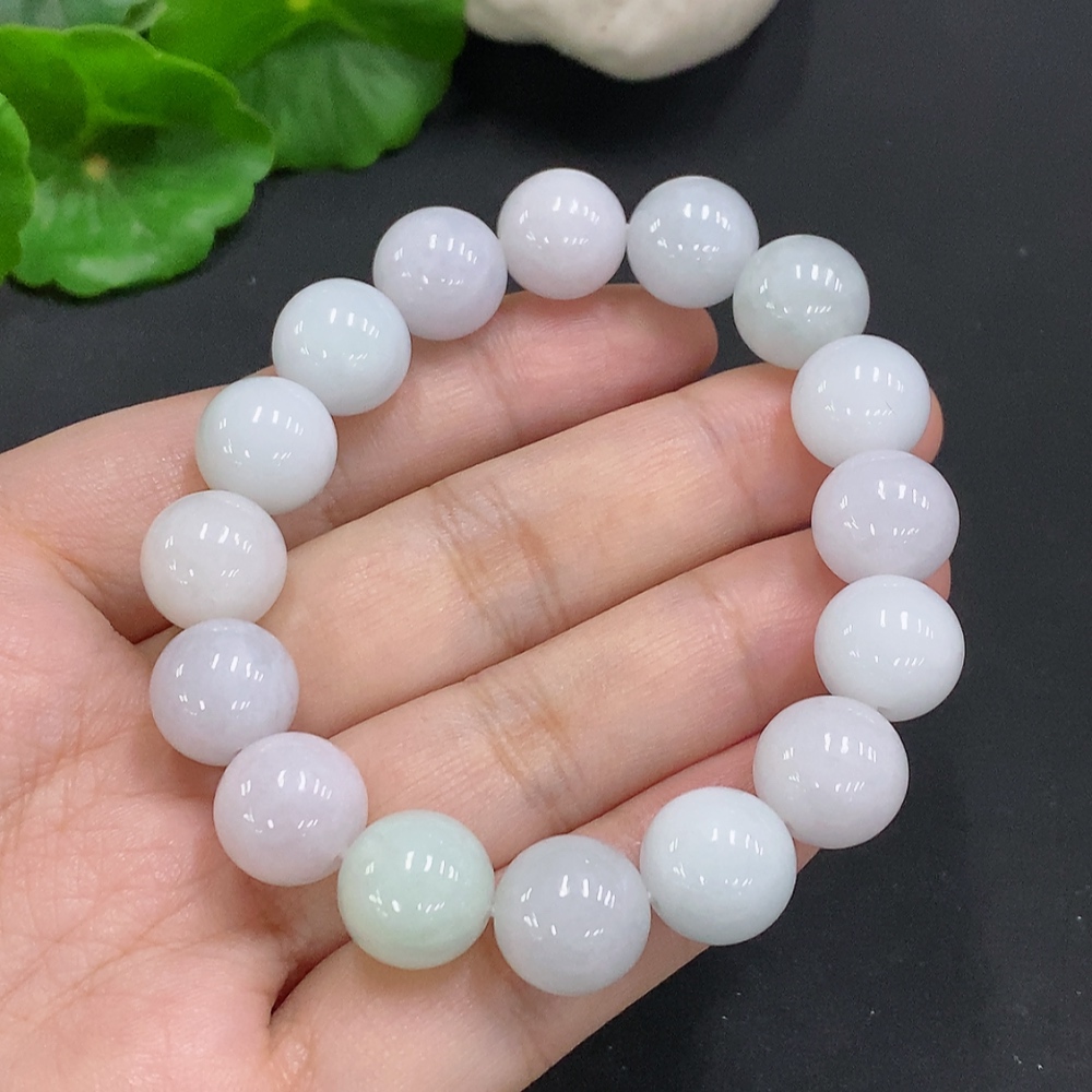 F34050144 Jadeite Beaded Necklace Approx. 11.8mm Total Weight Approx. 47.7g